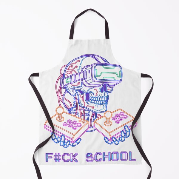 Item preview, Cyberpunk VR Skull Arcade - F#CK SCHOOL designed and sold by questark.