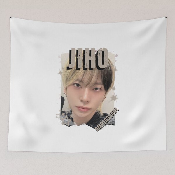 Item preview, AMPERS&ONEe Jiho Global KPOP Boy Group Black and White Collage Digital Art Portrait designed and sold by AJUNICE STUDIO.
