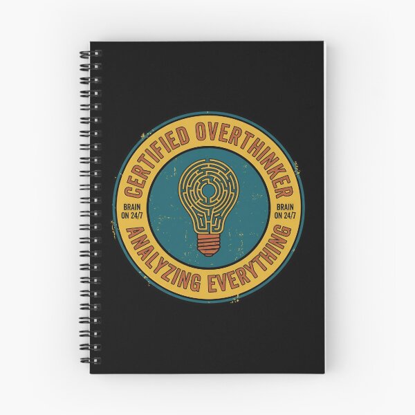Item preview, Certified Overthinker Analyzing Everything Vintage Badge designed and sold by DuckOddity.