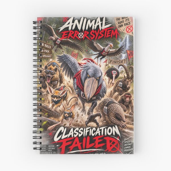 Aperçu de l'œuvre Vêtements streetwear de courses d'animaux – Système d'erreurs animales | Classification échouée : graphisme de courses d'animaux sauvages créée et vendue par zdzdesigner.