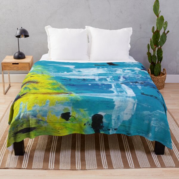 Item preview, Aerial View - Coastline, Acrylic Painting by Noora Elkoussy designed and sold by Noora Elkoussy.