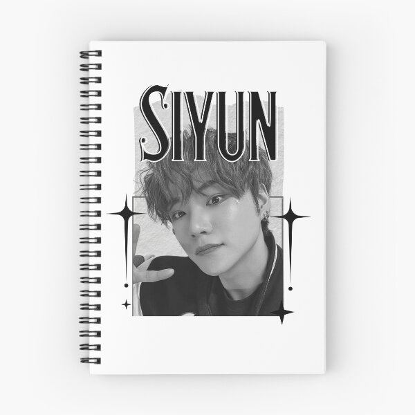 Item preview, AMPERS&ONEe Siyun Global KPOP Boy Group Black and White Collage Digital Art Portrait designed and sold by AJUNICE STUDIO.