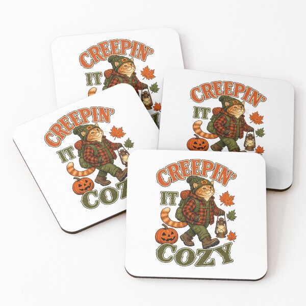 Item preview, Creepin' It Cozy Halloween Shirt designed and sold by GroveLaneCreative.