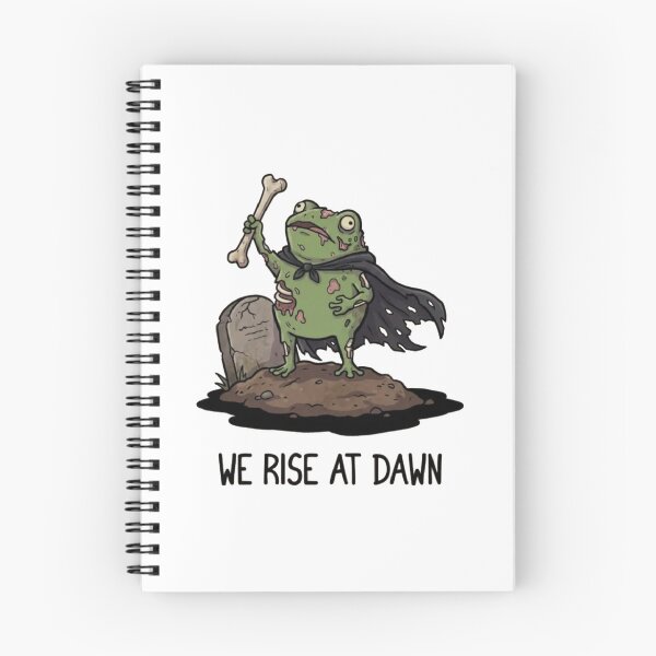 Item preview, We Rise at Dawn – Funny Zombie Frog Warrior designed and sold by Gbriel3.