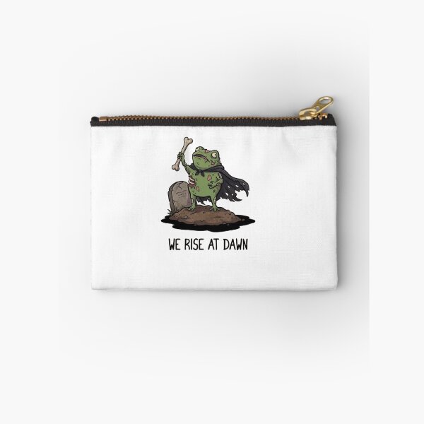 Item preview, We Rise at Dawn – Funny Zombie Frog Warrior designed and sold by Gbriel3.