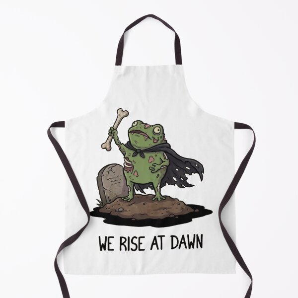 Item preview, We Rise at Dawn – Funny Zombie Frog Warrior designed and sold by Gbriel3.