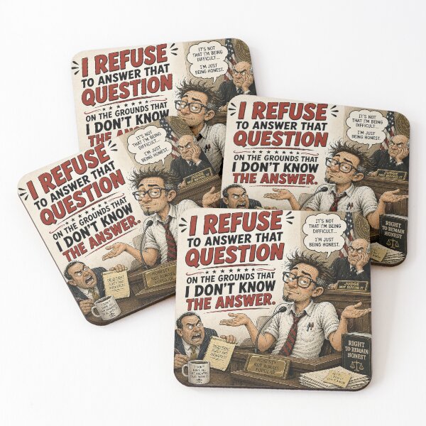 Item preview, Funny I Refuse to Answer That Question Shirt designed and sold by Mad Axle Studios.