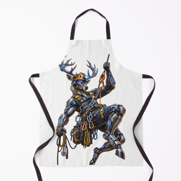 Item preview, Steel Deer Rope Access Technician – Mechanical Industrial Climber designed and sold by SteelCoat Studio.
