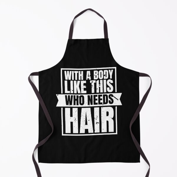 Item preview, With A Body Like This Who Needs Hair Funny Fathers Day Bald Dad designed and sold by Dondonmart.