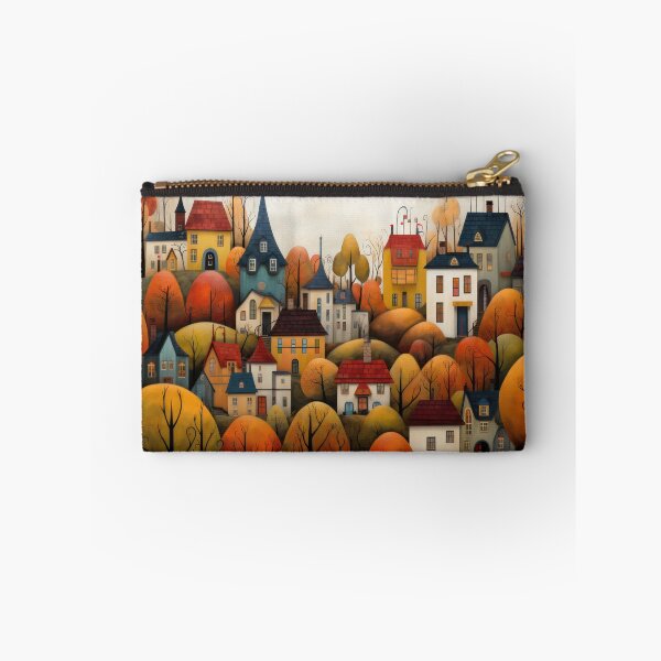 Item preview, The Village in the Autumn Woods designed and sold by NeoNebulaArt.