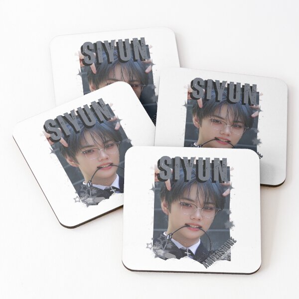 Item preview, AMPERS&ONEe Siyun Global KPOP Boy Group Black and White Collage Digital Art Portrait designed and sold by AJUNICE STUDIO.