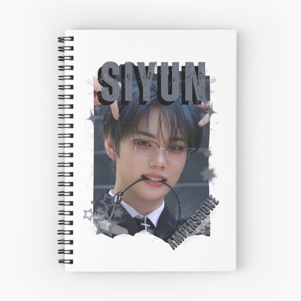 Item preview, AMPERS&ONEe Siyun Global KPOP Boy Group Black and White Collage Digital Art Portrait designed and sold by AJUNICE STUDIO.