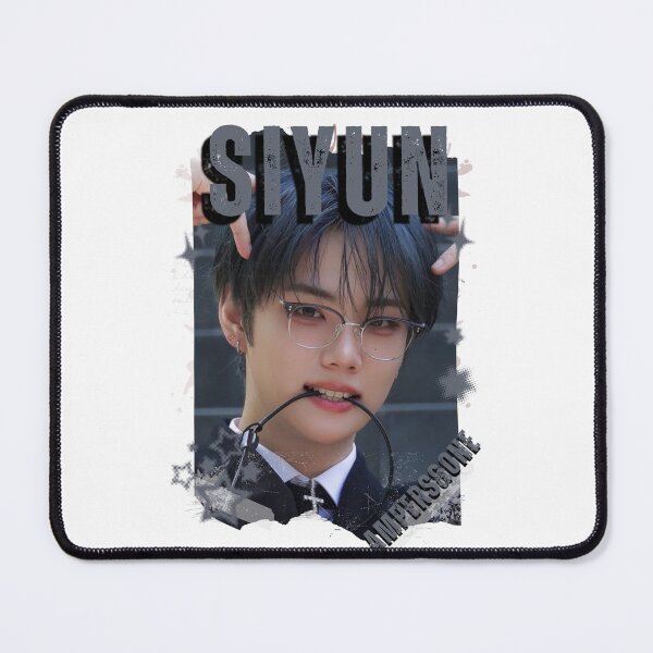 Item preview, AMPERS&ONEe Siyun Global KPOP Boy Group Black and White Collage Digital Art Portrait designed and sold by AJUNICE STUDIO.
