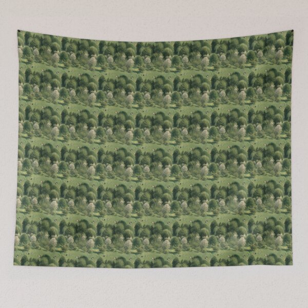 Item preview, Camille Pissarro trees painting pattern | style-alike designed and sold by camisariasj.