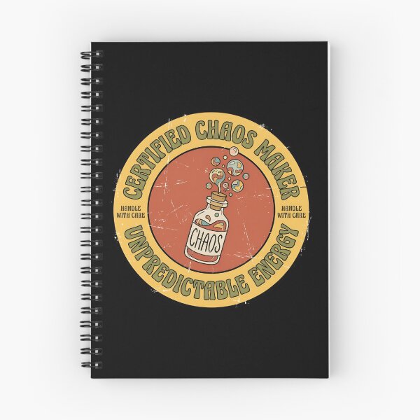 Item preview, Certified Chaos Maker Unpredictable Energy Vintage Badge designed and sold by DuckOddity.