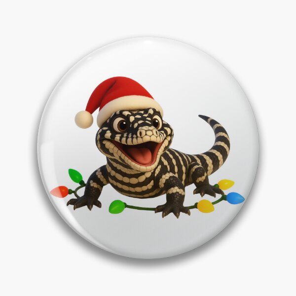 Item preview, Christmas Argentine Black and White Tegu Lizard designed and sold by Sillytoe.