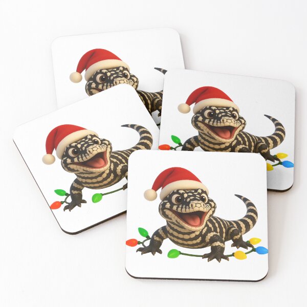 Item preview, Christmas Argentine Black and White Tegu Lizard designed and sold by Sillytoe.