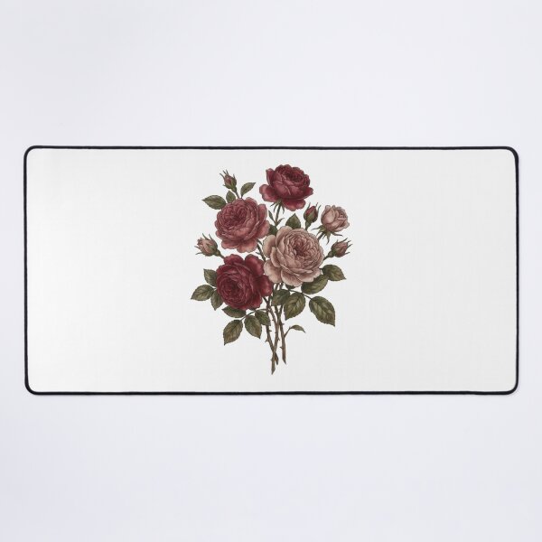 Item preview, Vintage Botanical Red Rose Bouquet – Antique Floral  designed and sold by Gbriel3.