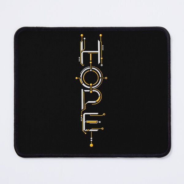 Item preview, HOPE | Futuristic Cyberpunk Technology Typography | Inspirational Minimalist Design | Modern Tech Art designed and sold by TheAllInStore.