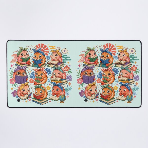 Item preview, Shrimp Book Club Cute Reading Shrimp Class designed and sold by Rosie's Wildflower Boutique.