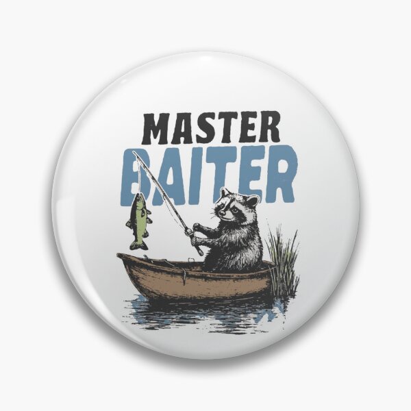 Item preview, Master Baiter Funny Fishing Raccoon designed and sold by Gbriel3.