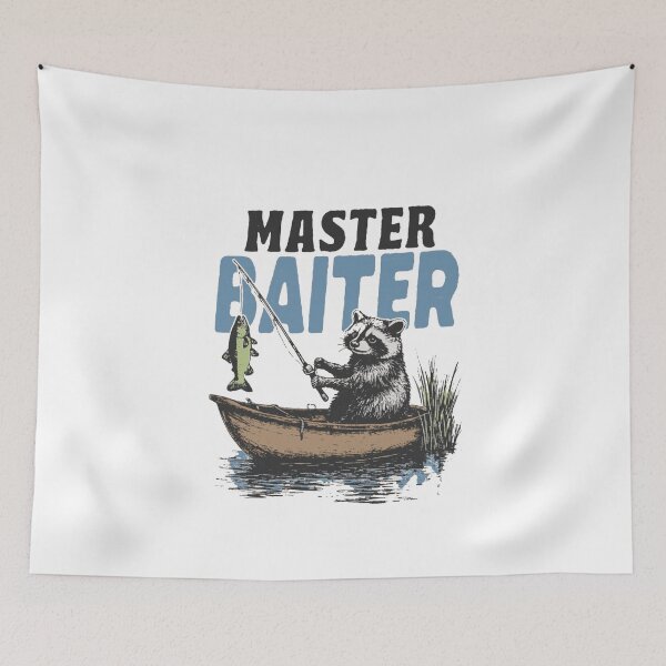 Item preview, Master Baiter Funny Fishing Raccoon  designed and sold by Gbriel3.