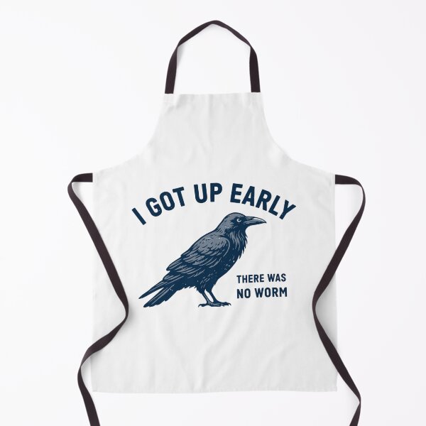 Item preview, I Got Up Early There was No Worm Grumpy Raven designed and sold by ZACK ART.