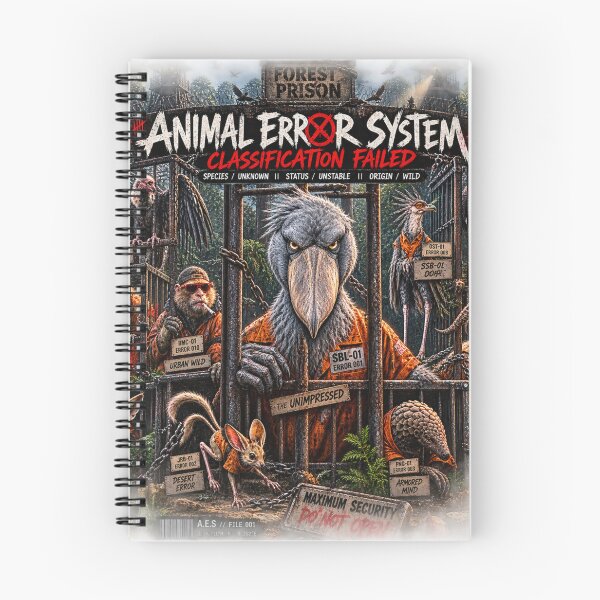 Item preview, Forest Prison Animal Error System – Classification Failed | Anti-Design Streetwear Graphic designed and sold by zdzdesigner.