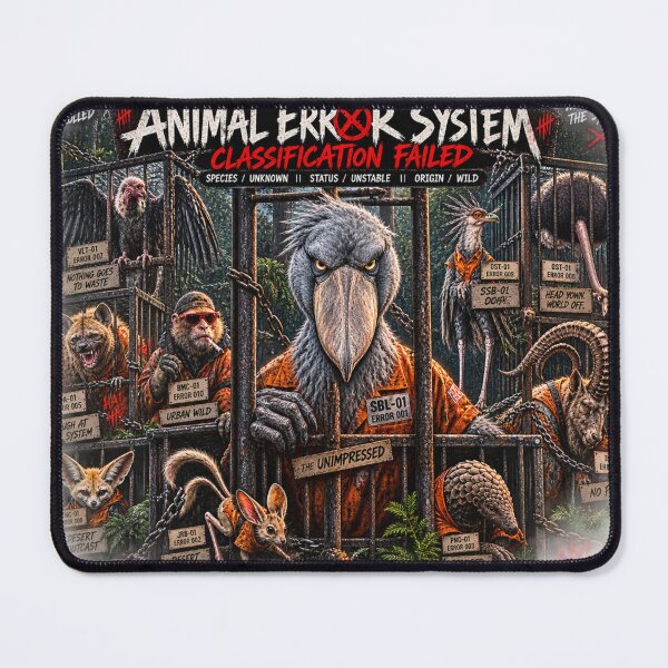 Item preview, Forest Prison Animal Error System – Classification Failed | Anti-Design Streetwear Graphic designed and sold by zdzdesigner.