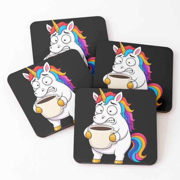 Item preview, Unhinged Unicorn Coffee Overload Funny Caffeine Lover designed and sold by BoyleDesignShop.