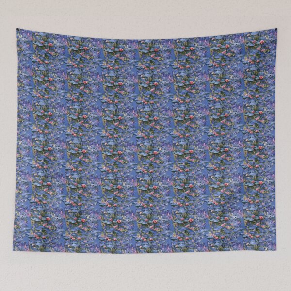 Item preview, Claude Monet purple lake painting pattern | style-alike designed and sold by camisariasj.
