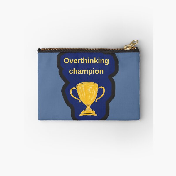 Item preview, Overthinking Champion Funny Mental Health Trophy Shirt designed and sold by MariaPCMaria.