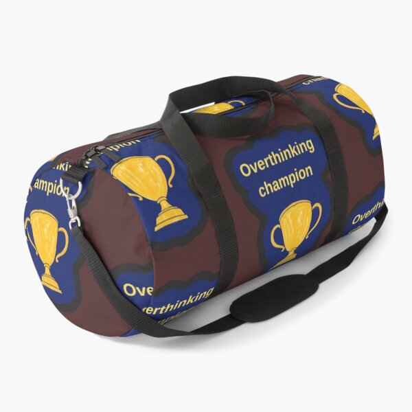 Item preview, Overthinking Champion Funny Mental Health Trophy Shirt designed and sold by MariaPCMaria.