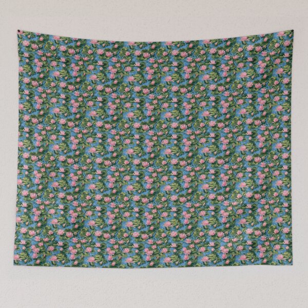 Item preview, Claude Monet lake flowers painting pattern | style-alike designed and sold by camisariasj.