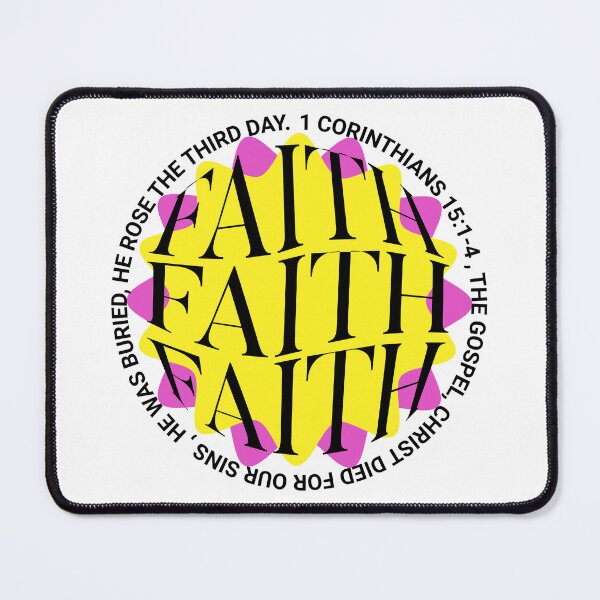 Item preview, Faith The Message of Salvation 1 Corinthians 15:1-4 Christian Retro Design designed and sold by Rosie's Wildflower Boutique.