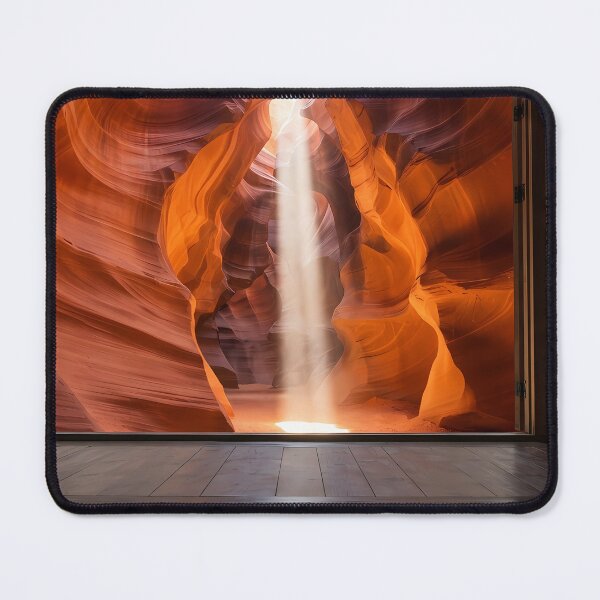Item preview, Hanok Window to the World: Antelope Canyon Light Beams & Red Sandstone | Fine Art Print designed and sold by SOOstudio73.