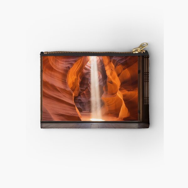 Item preview, Hanok Window to the World: Antelope Canyon Light Beams & Red Sandstone | Fine Art Print designed and sold by SOOstudio73.