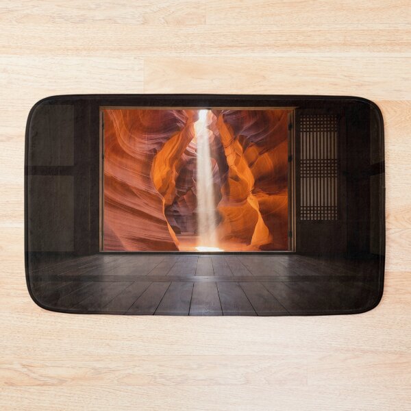 Item preview, Hanok Window to the World: Antelope Canyon Light Beams & Red Sandstone | Fine Art Print designed and sold by SOOstudio73.
