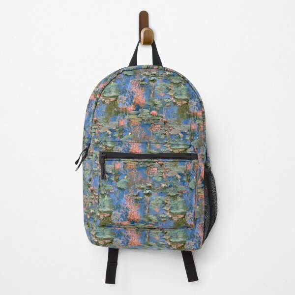Item preview, Claude Monet impressionist lake painting pattern | style-alike designed and sold by camisariasj.
