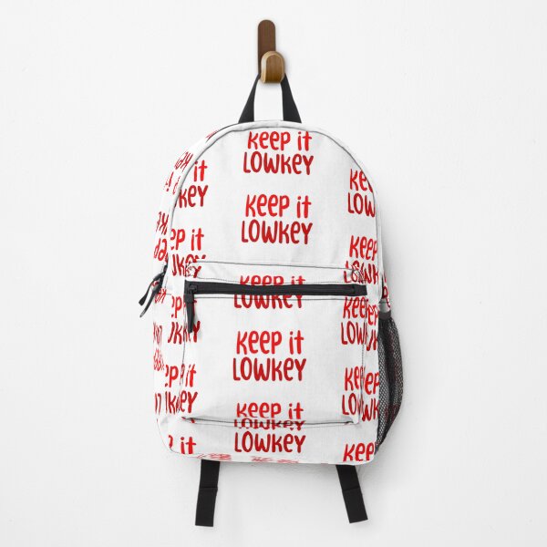 Item preview, Keep it Lowkey, Red Typography  designed and sold by Memes N Lore .