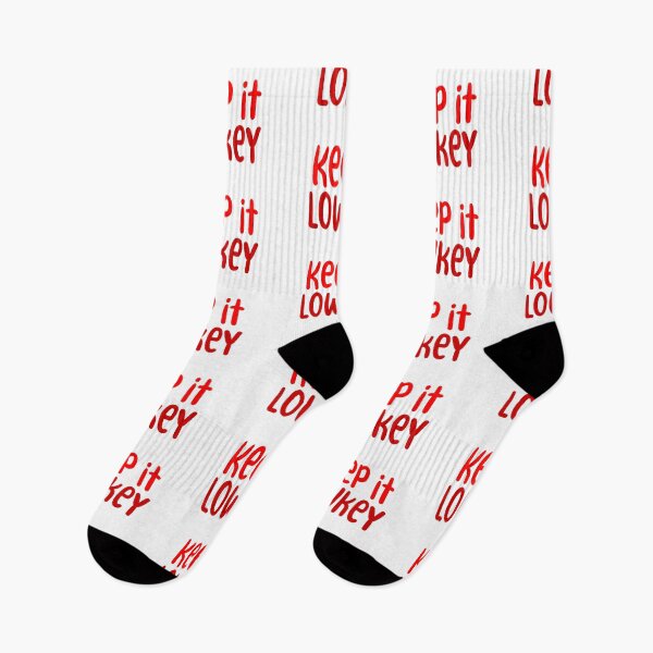 Item preview, Keep it Lowkey, Red Typography  designed and sold by Memes N Lore .