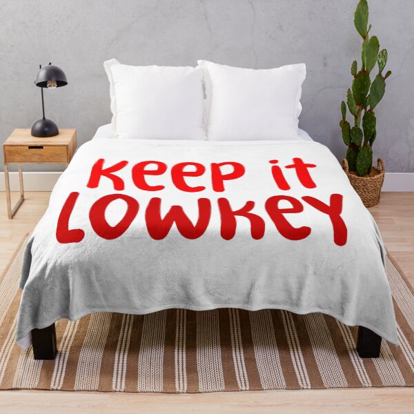 Item preview, Keep it Lowkey, Red Typography designed and sold by Memes N Lore .
