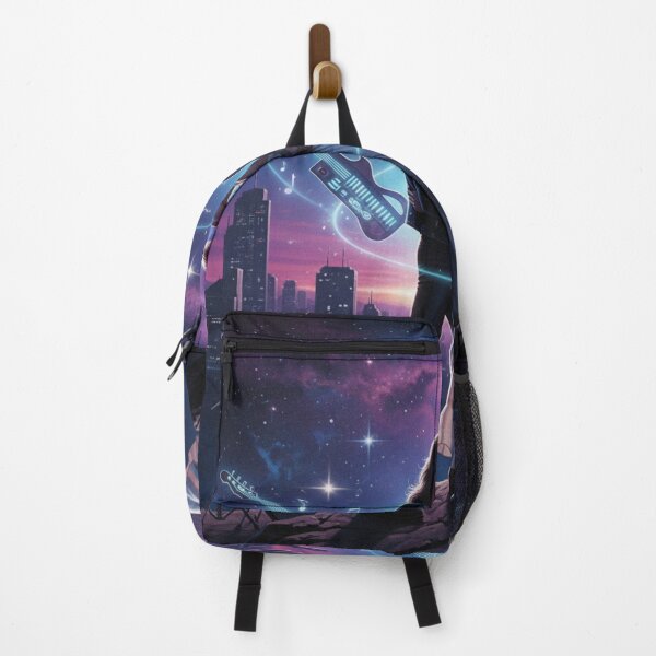 Item preview, Electric Romance - Cosmic duo against a backdrop of city and stars designed and sold by NeyhineAngelionShop.