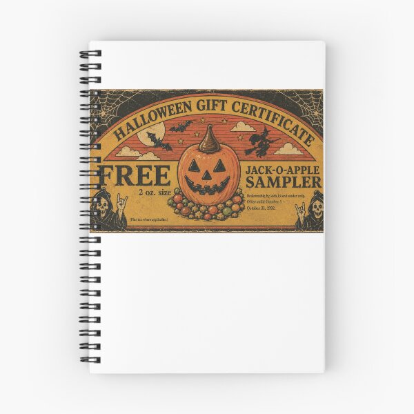 Item preview, Retro Halloween Jack-O-Apple gift certificate designed and sold by Jackoapple.