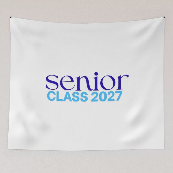 Item preview, Senior Class of 2027 Blue Typography Design designed and sold by VibranPalette.