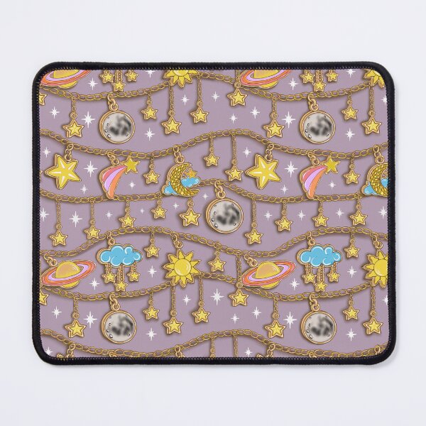 Item preview, Celestial Charms – Cosmic Stars, Moon & Planets Seamless Pattern designed and sold by Taçiana Estrela.