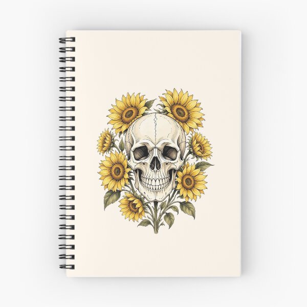 Item preview, Sunflower Skull Gothic Floral Design designed and sold by SweetLilith.