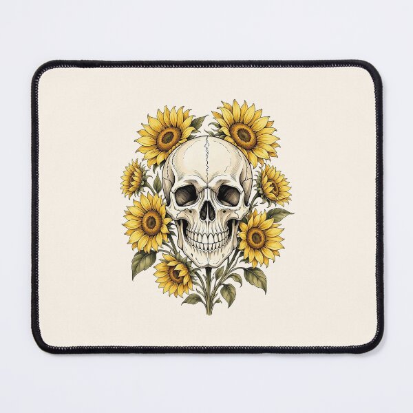 Item preview, Sunflower Skull Gothic Floral Design designed and sold by SweetLilith.