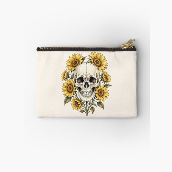 Item preview, Sunflower Skull Gothic Floral Design designed and sold by SweetLilith.