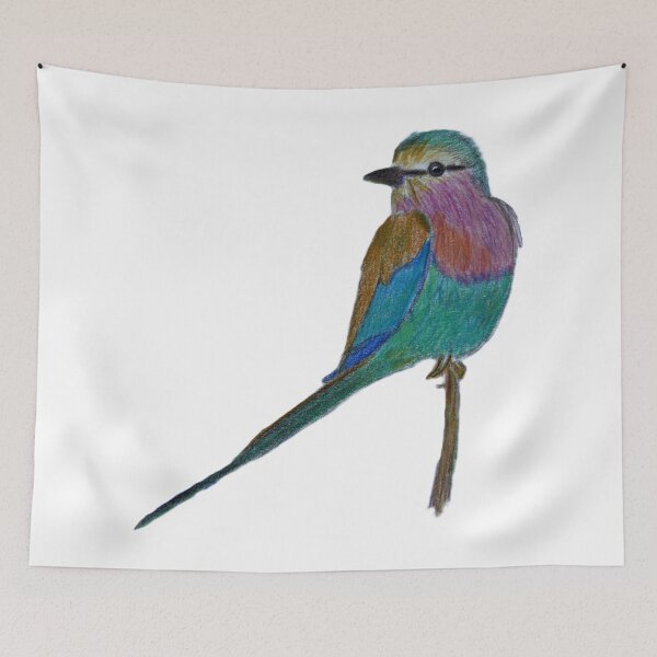 Item preview, Lilac-breasted Roller designed and sold by woodland-towers.